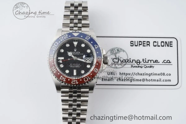 EasyMatch GMT Master II 126710 BLRO 904L SS KING Factory 1:1 Best Edition on Jubilee Bracelet K3285 CHS 2072