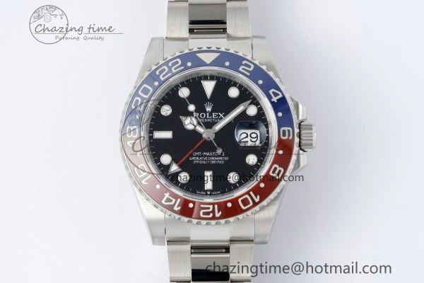 Compact GMT Master II 126710 BLRO 904L SS KING Factory 1:1 Best Edition on Oyster Bracelet K3285 CHS 2073