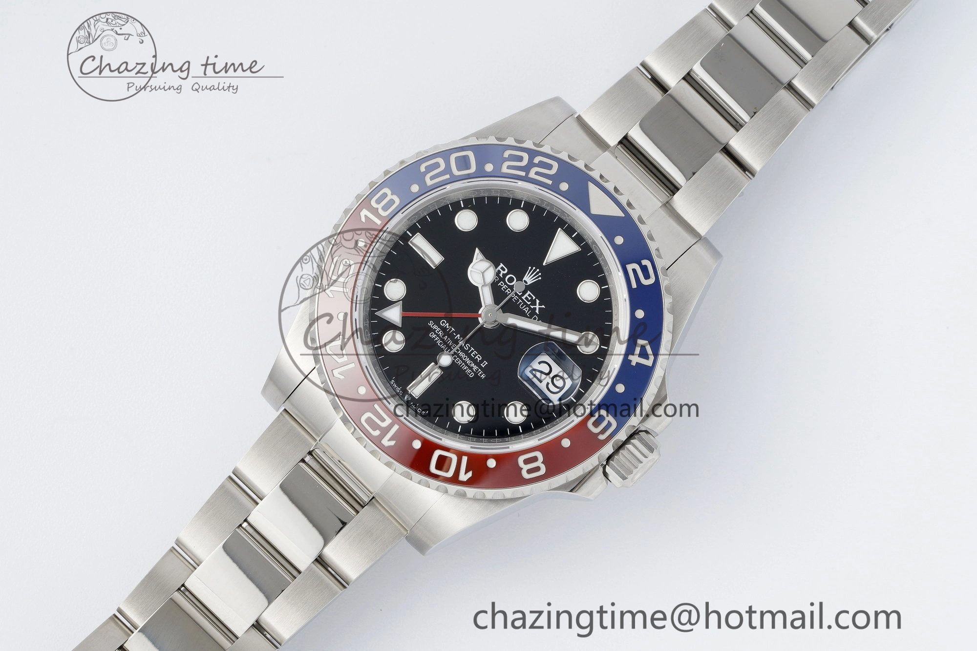 Compact GMT Master II 126710 BLRO 904L SS KING Factory 1:1 Best Edition on Oyster Bracelet K3285 CHS 2073