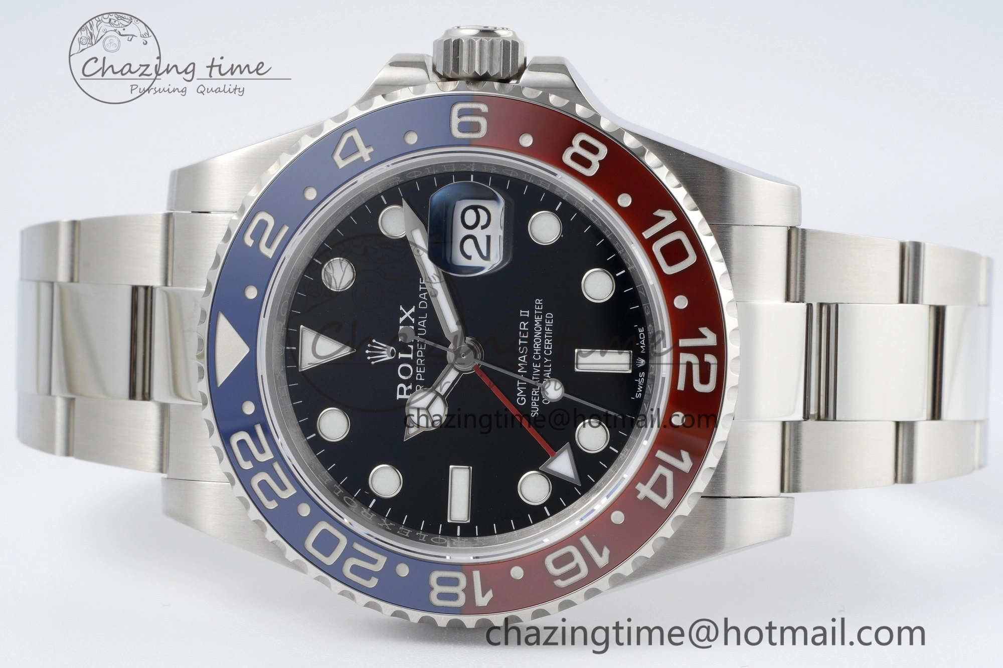 Compact GMT Master II 126710 BLRO 904L SS KING Factory 1:1 Best Edition on Oyster Bracelet K3285 CHS 2073