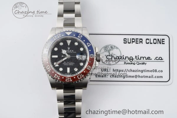 Compact GMT Master II 126710 BLRO 904L SS KING Factory 1:1 Best Edition on Oyster Bracelet K3285 CHS 2073
