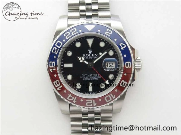 GMT Master II 126710 BLRO 904L SS MIF 1:1 Best Edition on Bracelet A3285 CHS Lightweight 2552