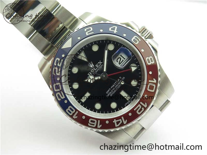 GMT Master II 126710 BLRO 904L SS MIF 1:1 Best Edition on Oyster Bracelet SA3186 CHS WrinkleFree 2553