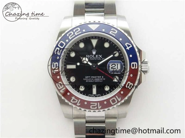 GMT Master II 126710 BLRO 904L SS MIF 1:1 Best Edition on Oyster Bracelet SA3186 CHS WrinkleFree 2553