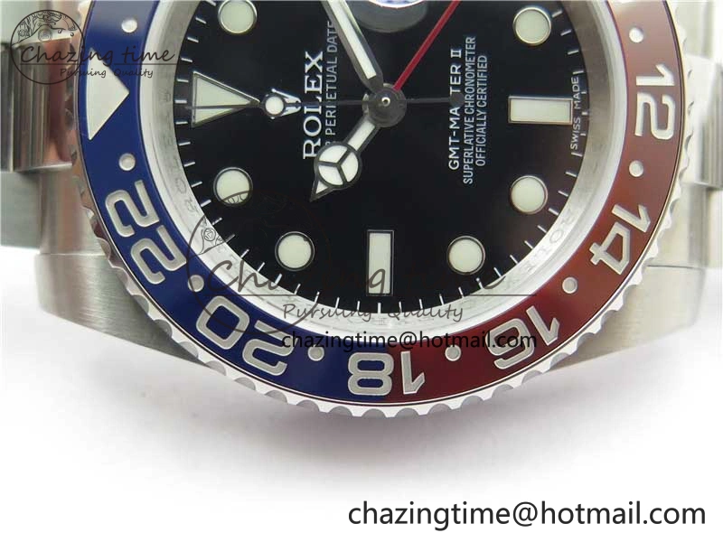 GMT Master II 126710 BLRO 904L SS MIF 1:1 Best Edition on Oyster Bracelet SA3186 CHS WrinkleFree 2553