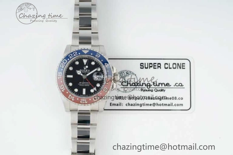 GMT Master II 126710 BLRO 904L SS NTF1:1 Best Edition on Oyster Bracelet VR3186 CHS DailyWear 2297