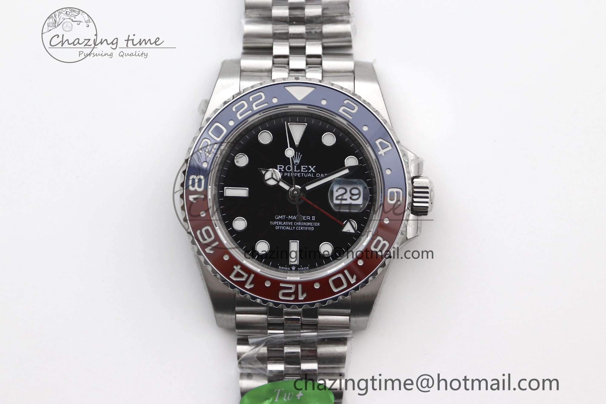 GMT Master II 126710 BLRO 904L SS TW+ Best Edition on Jubilee Bracelet VR3285 CHS Breathable 1983