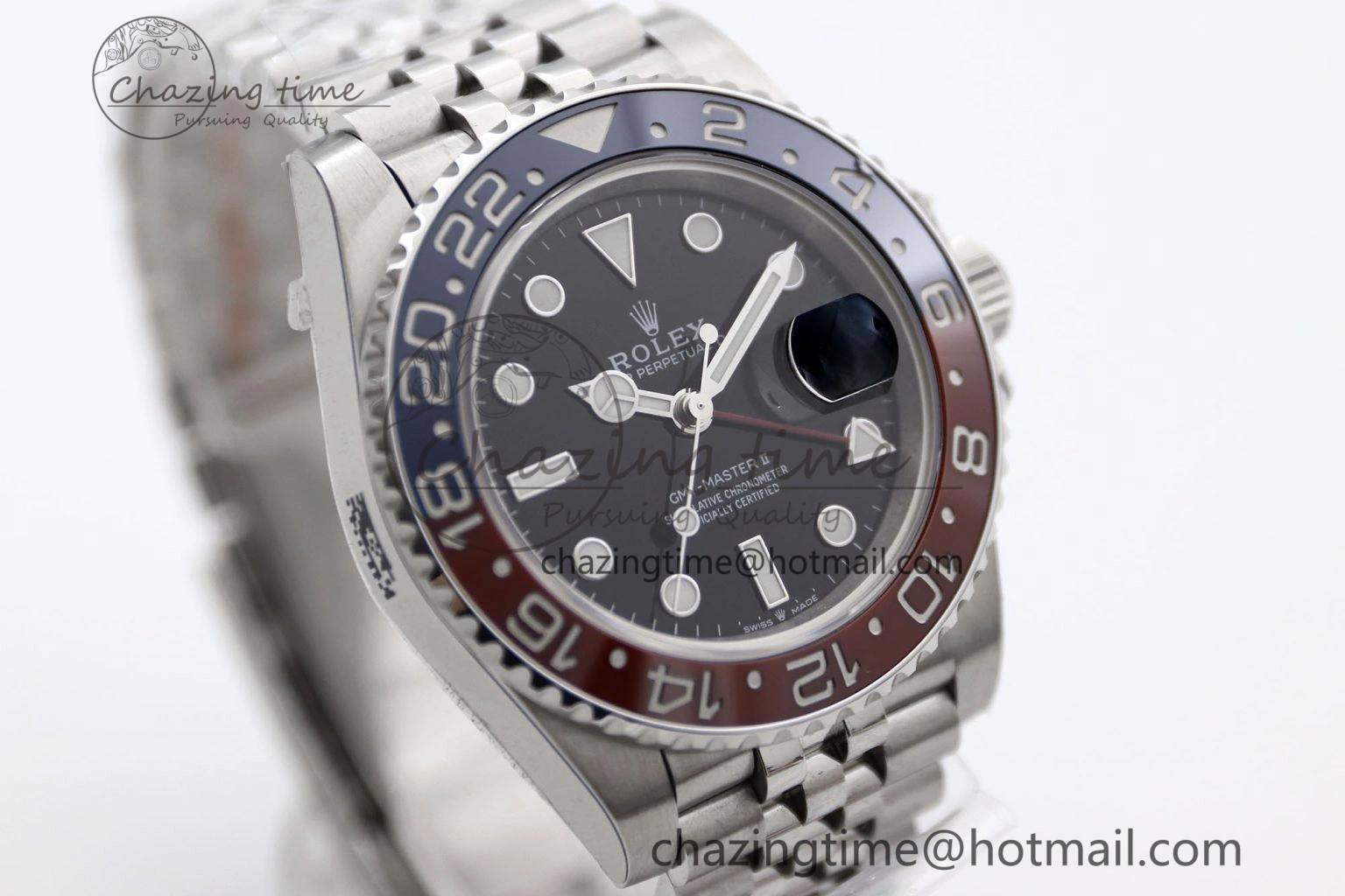 GMT Master II 126710 BLRO 904L SS TW+ Best Edition on Jubilee Bracelet VR3285 CHS Breathable 1983