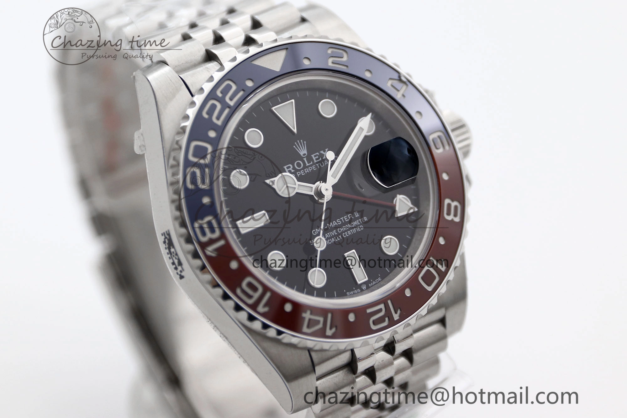 GMT Master II 126710 BLRO 904L SS TW+ Best Edition on Jubilee Bracelet VR3285 CHS Breathable 1983