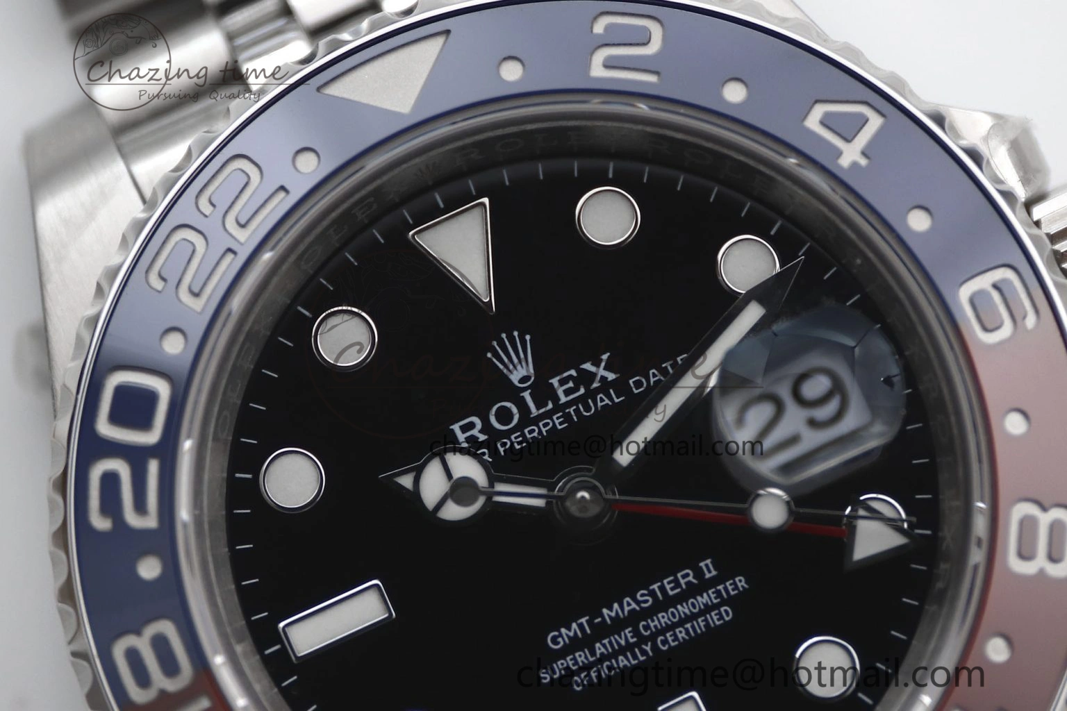 GMT Master II 126710 BLRO 904L SS TW+ Best Edition on Jubilee Bracelet VR3285 CHS Breathable 1983