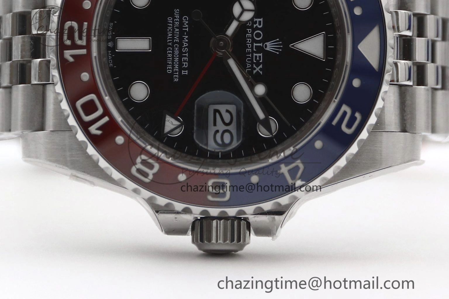 GMT Master II 126710 BLRO 904L SS TW+ Best Edition on Jubilee Bracelet VR3285 CHS Breathable 1983