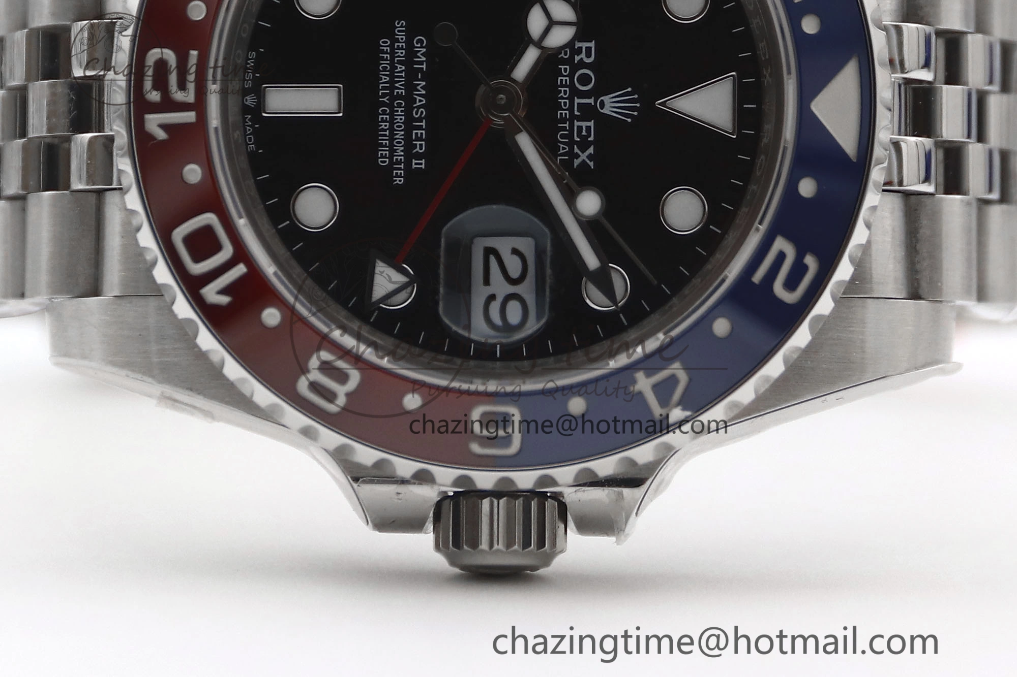 GMT Master II 126710 BLRO 904L SS TW+ Best Edition on Jubilee Bracelet VR3285 CHS Breathable 1983