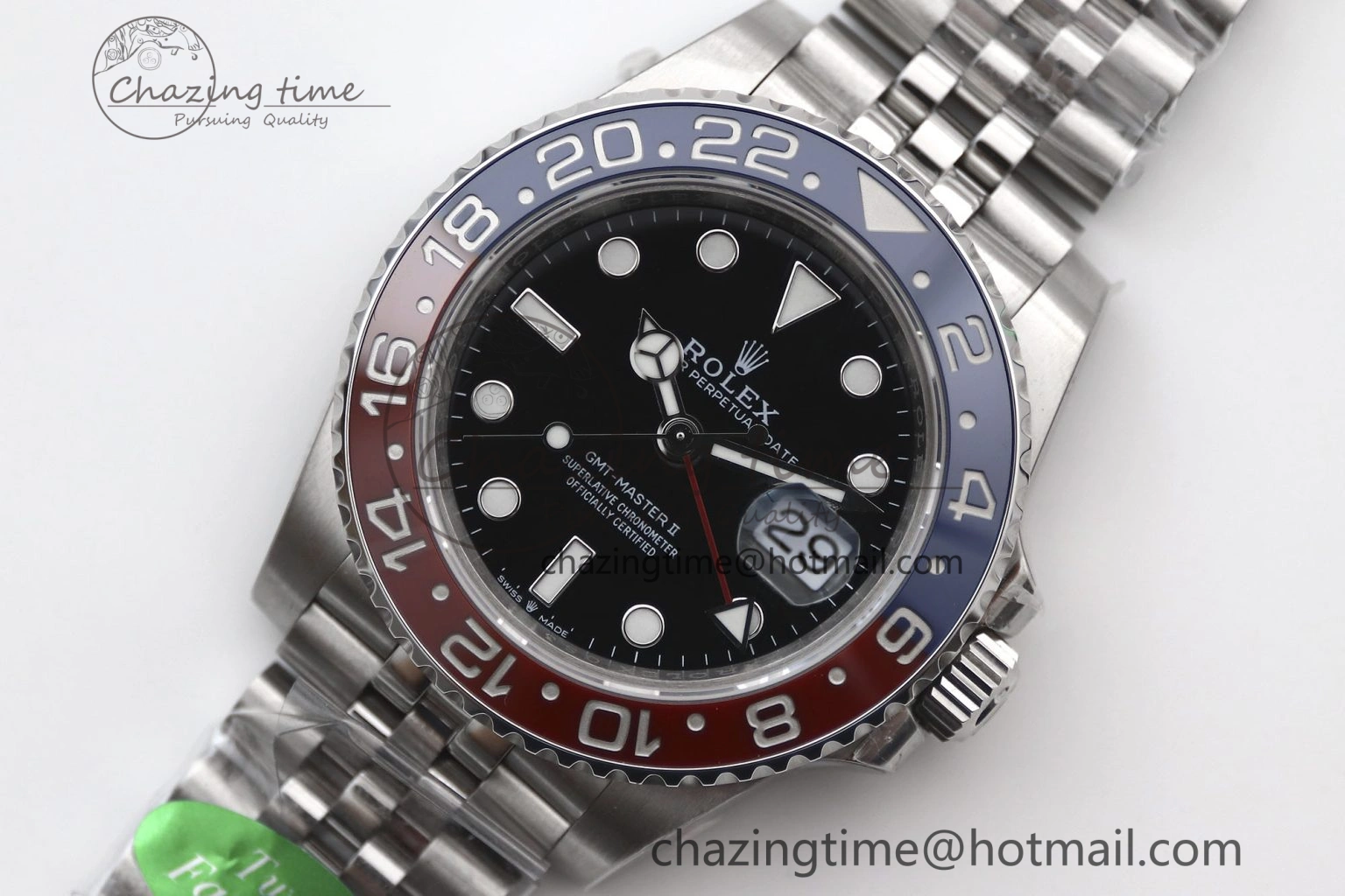 GMT Master II 126710 BLRO 904L SS TW+ Best Edition on Jubilee Bracelet VR3285 CHS Breathable 1983