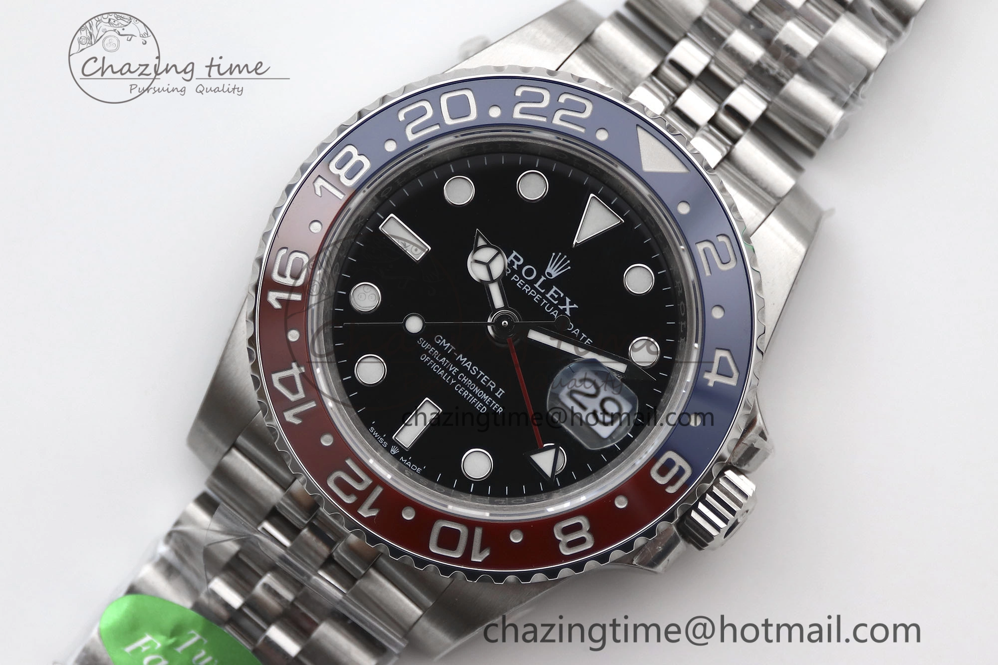 GMT Master II 126710 BLRO 904L SS TW+ Best Edition on Jubilee Bracelet VR3285 CHS Breathable 1983