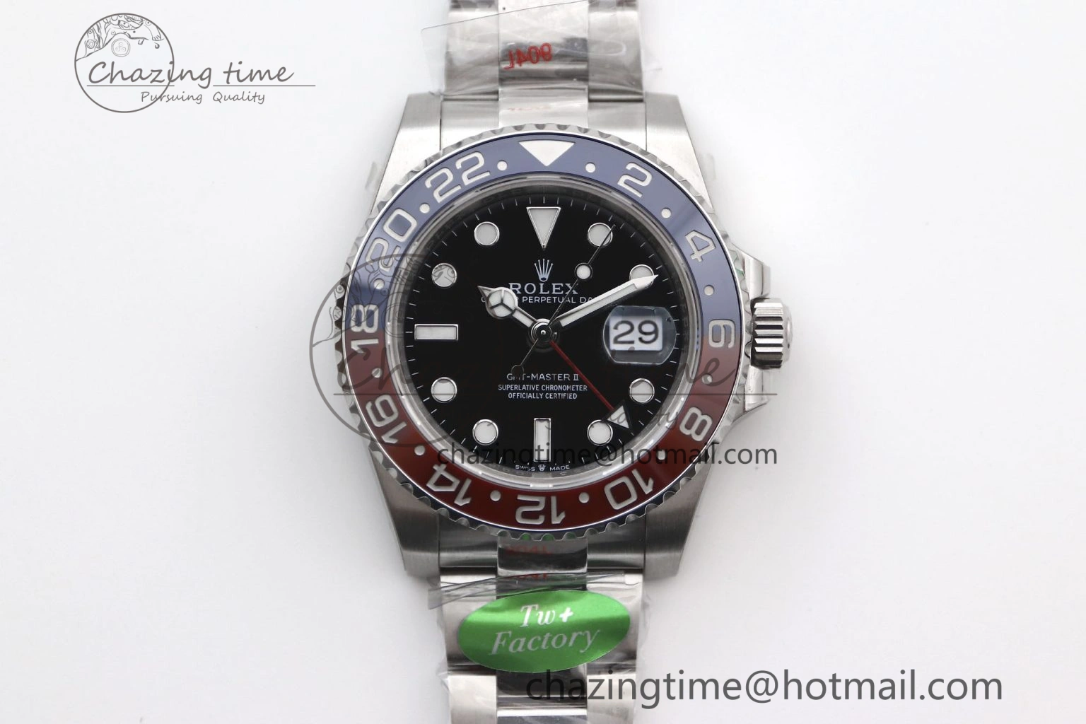 GMT Master II 126710 BLRO 904L SS TW+ Best Edition on Oyster Bracelet VR3285 CHS NewStyle 1985