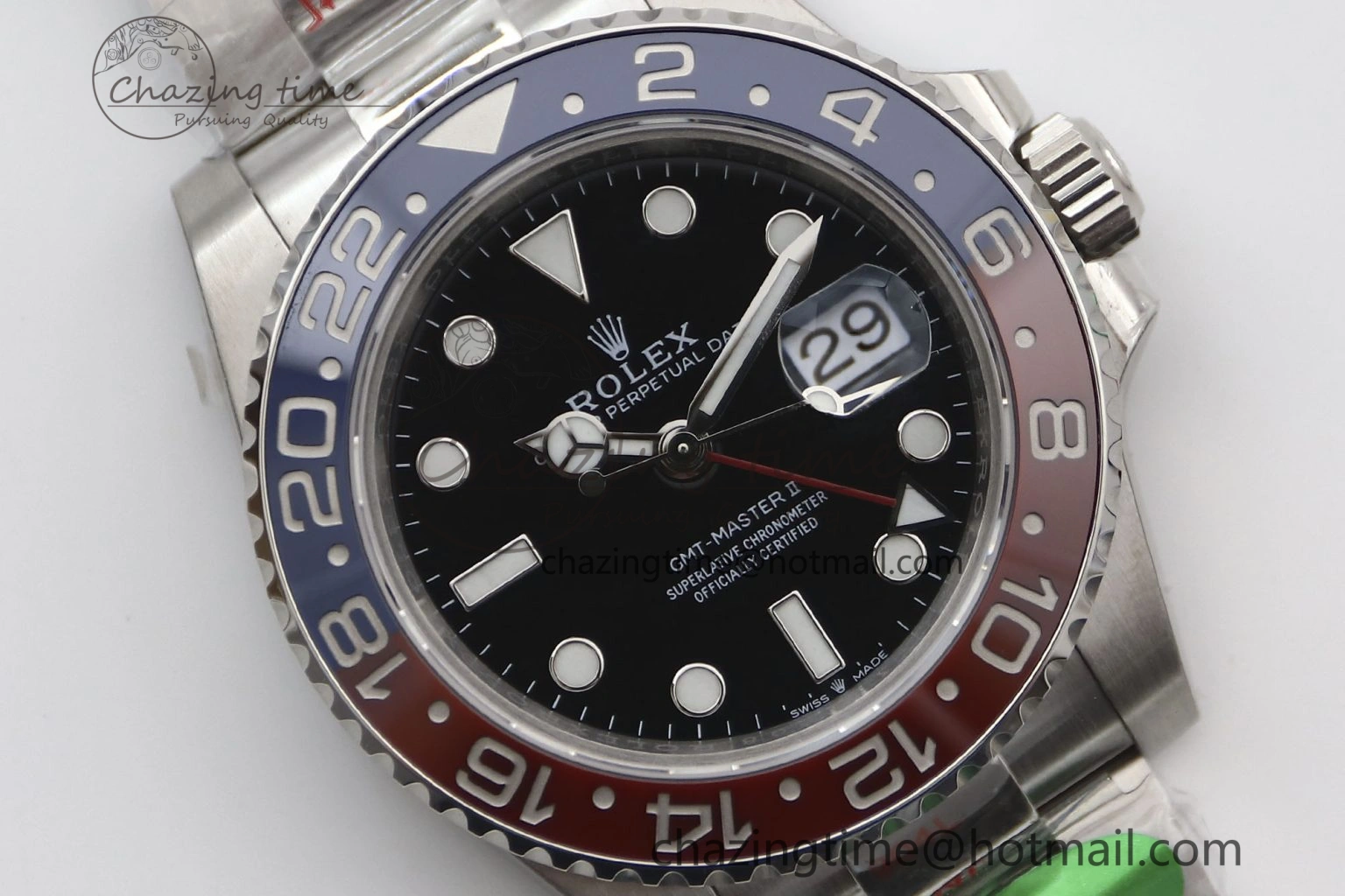 GMT Master II 126710 BLRO 904L SS TW+ Best Edition on Oyster Bracelet VR3285 CHS NewStyle 1985