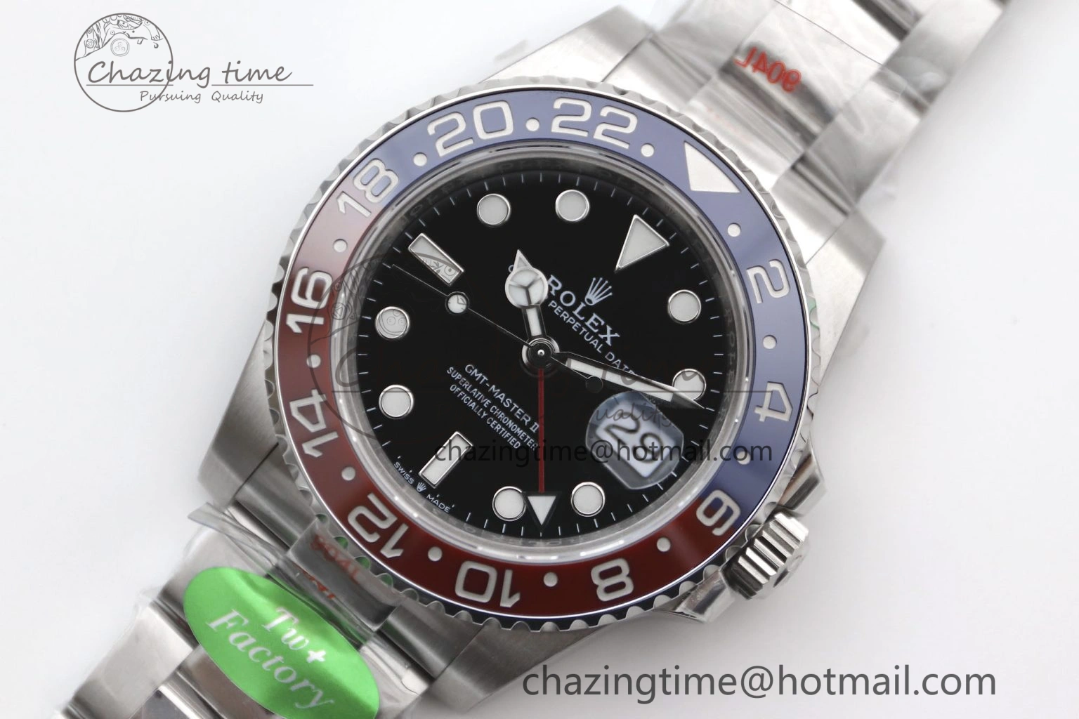 GMT Master II 126710 BLRO 904L SS TW+ Best Edition on Oyster Bracelet VR3285 CHS NewStyle 1985