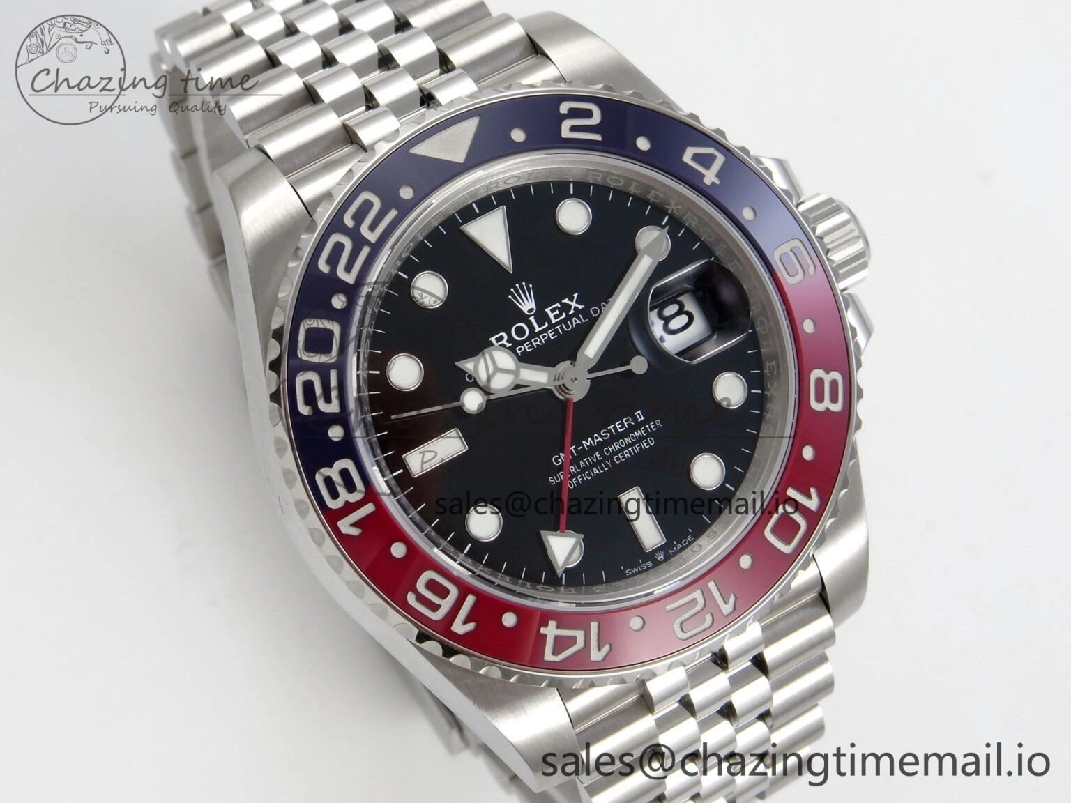 TopPick GMT-Master II 126710 BLRO 904L SS VSF 1:1 Best Edition Black Dial On Jubilee Bracelet DD3285 CHS V 42