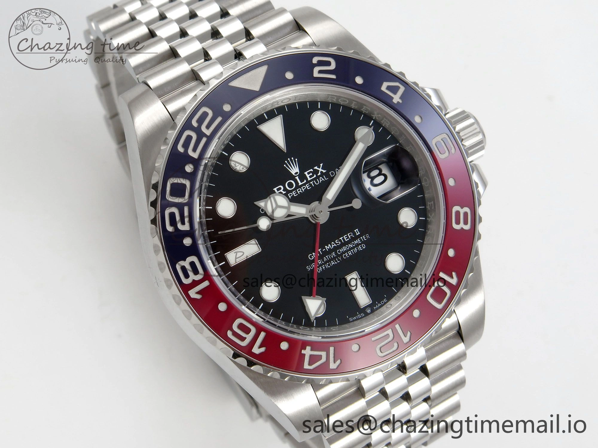 TopPick GMT-Master II 126710 BLRO 904L SS VSF 1:1 Best Edition Black Dial On Jubilee Bracelet DD3285 CHS V 42