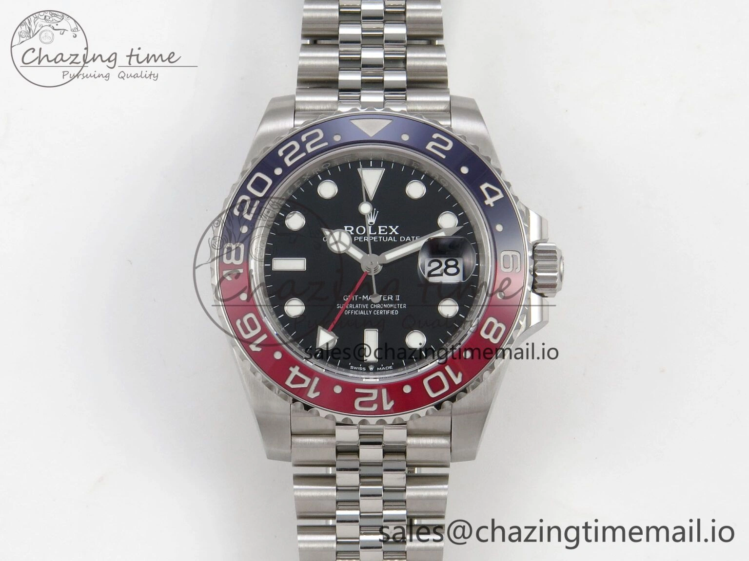 TopPick GMT-Master II 126710 BLRO 904L SS VSF 1:1 Best Edition Black Dial On Jubilee Bracelet DD3285 CHS V 42