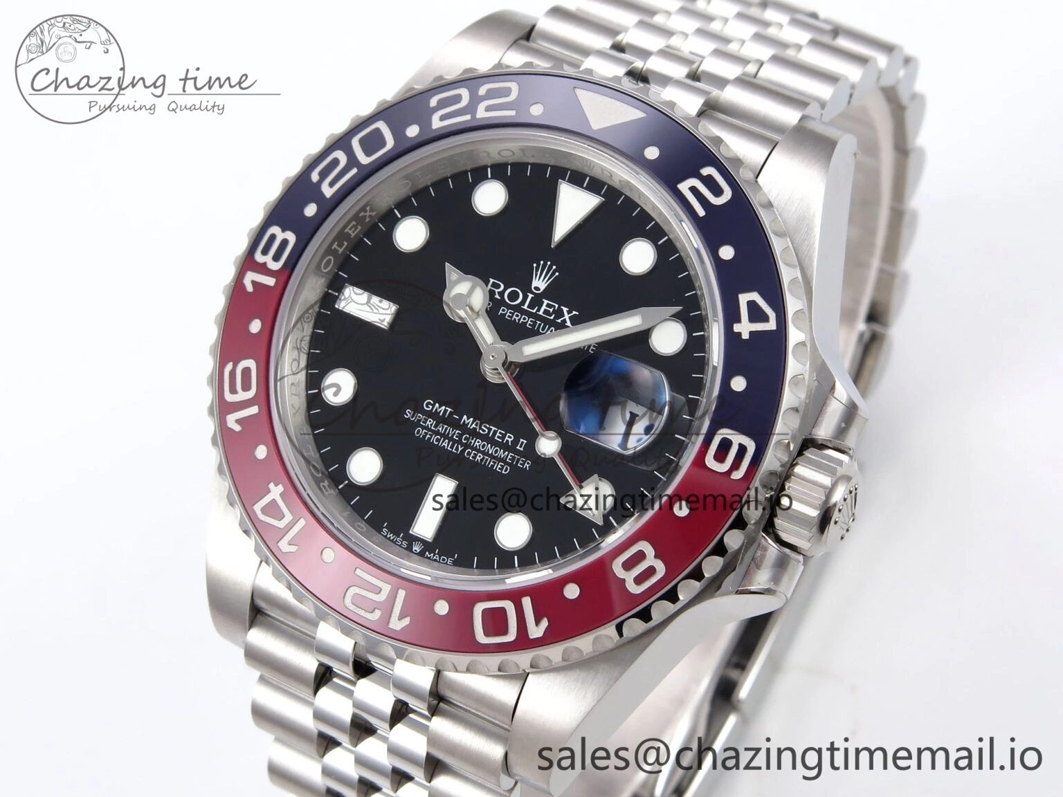 Refined GMT-Master II 126710 BLRO 904L THBF 1:1 Best Edition on Jubilee Bracelet SH3285 CHS 961