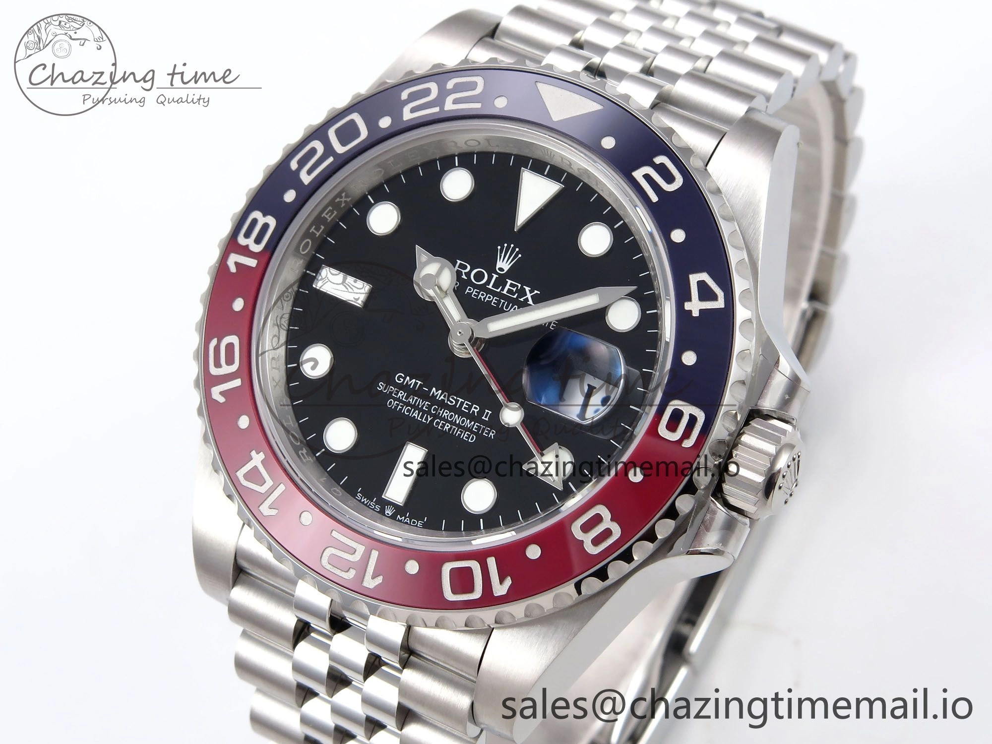 Refined GMT-Master II 126710 BLRO 904L THBF 1:1 Best Edition on Jubilee Bracelet SH3285 CHS 961