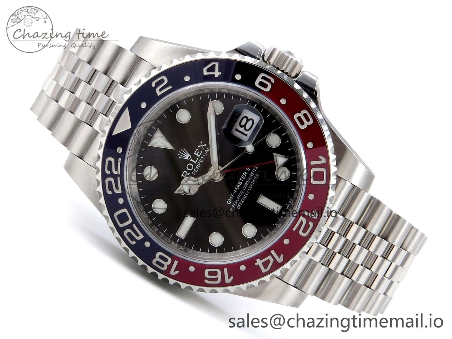 Trendy GMT-Master II 126710 BLRO Blue Red Ceramic ARF Best Edition on Jubilee Bracelet SH3285 V 1264