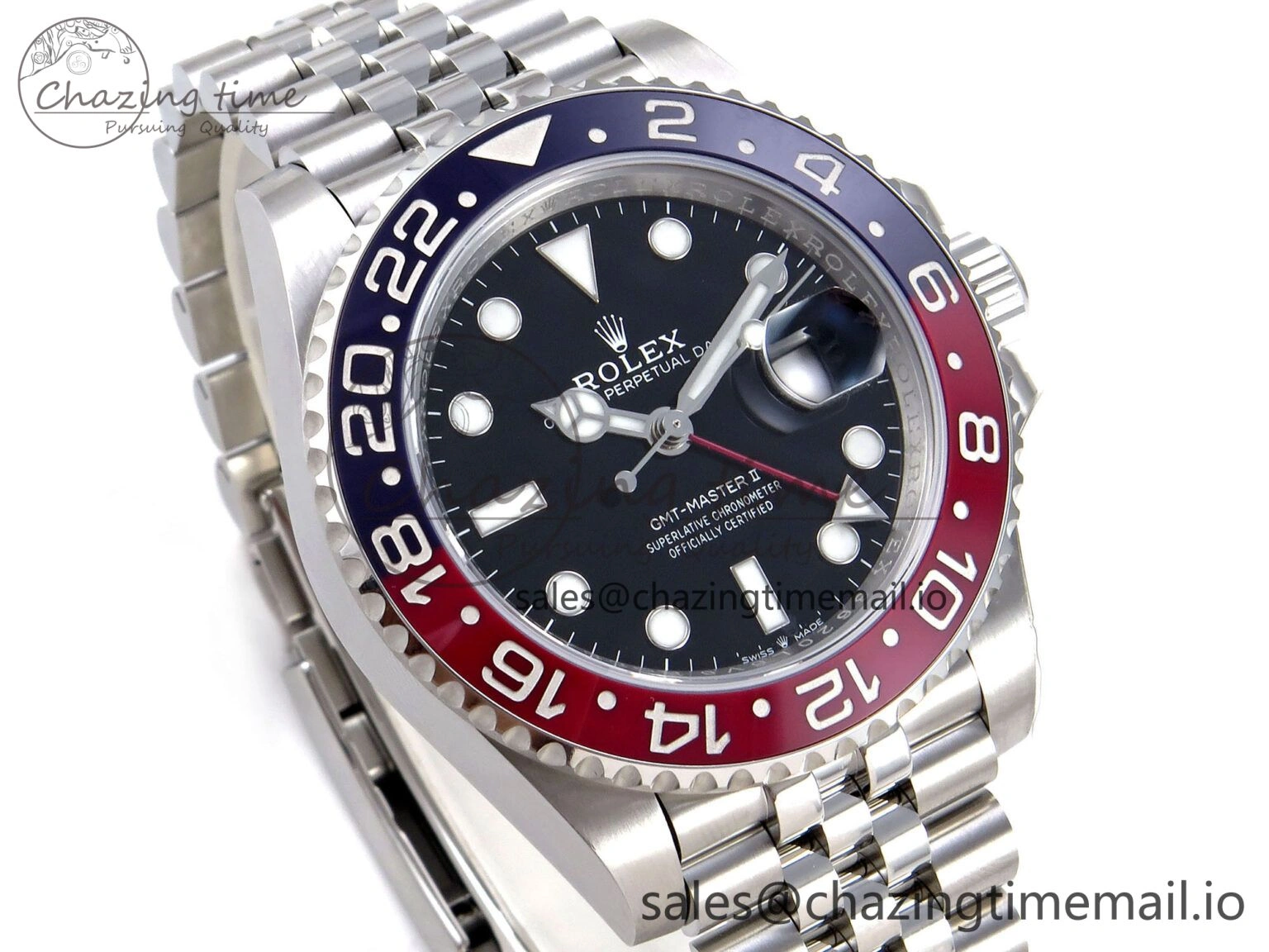 Trendy GMT-Master II 126710 BLRO Blue Red Ceramic ARF Best Edition on Jubilee Bracelet SH3285 V 1264
