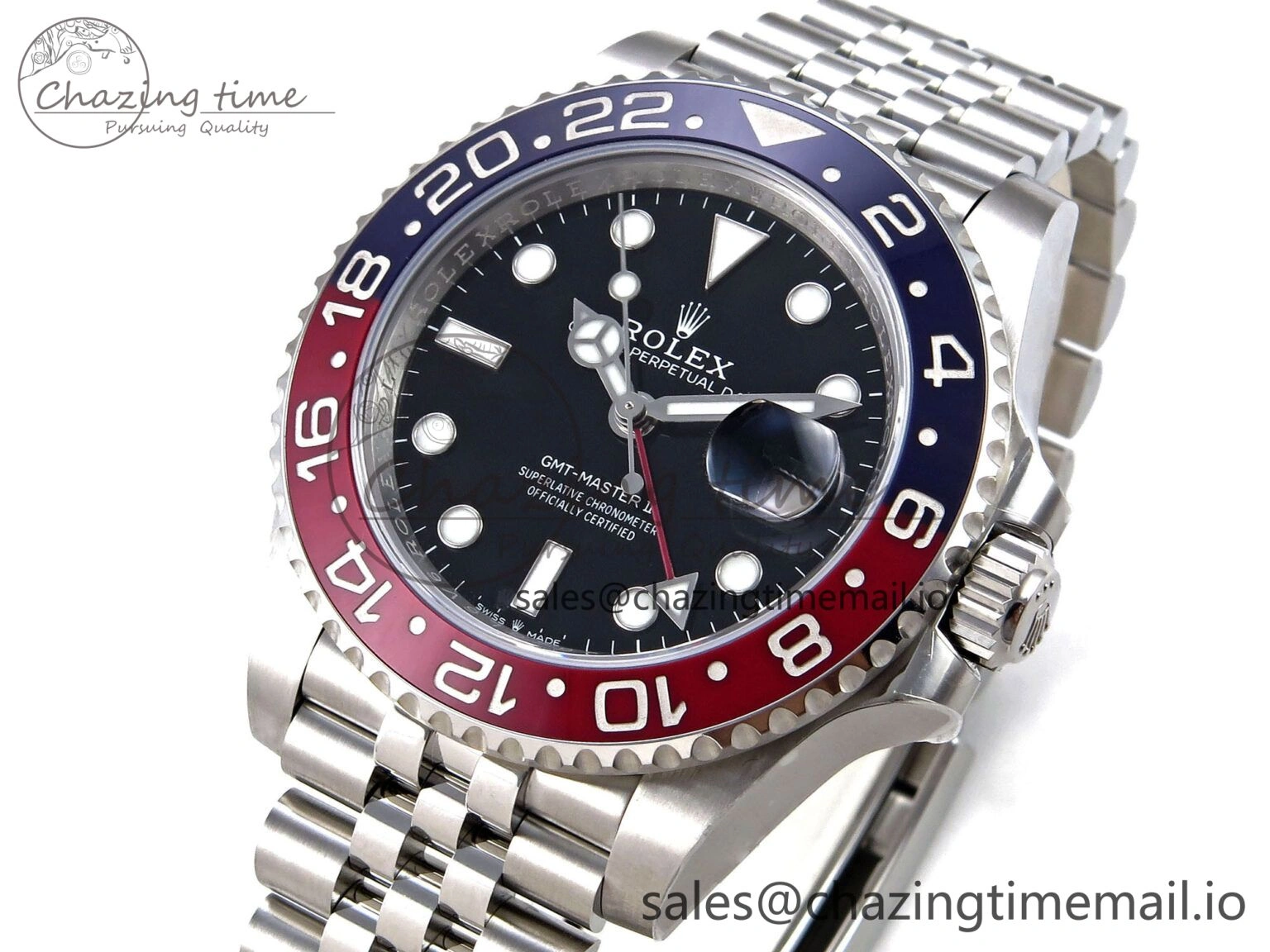 Trendy GMT-Master II 126710 BLRO Blue Red Ceramic ARF Best Edition on Jubilee Bracelet SH3285 V 1264