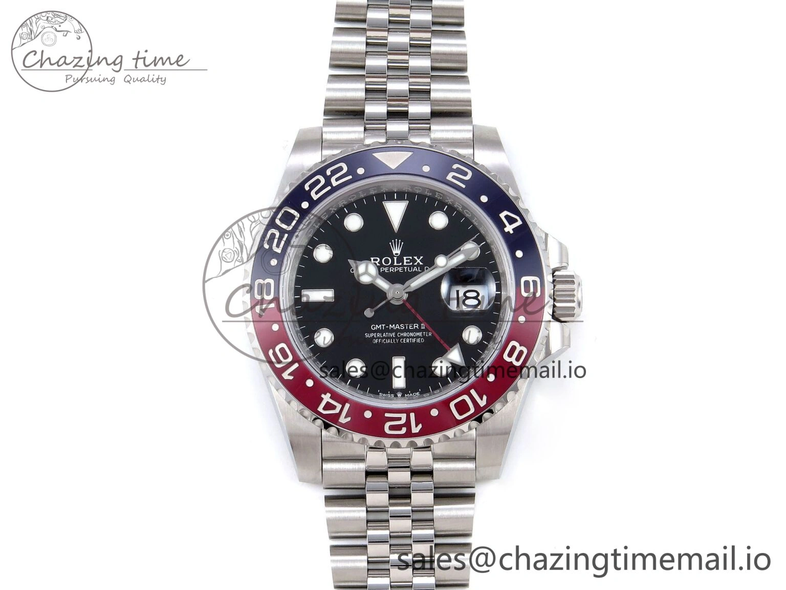 Trendy GMT-Master II 126710 BLRO Blue Red Ceramic ARF Best Edition on Jubilee Bracelet SH3285 V 1264