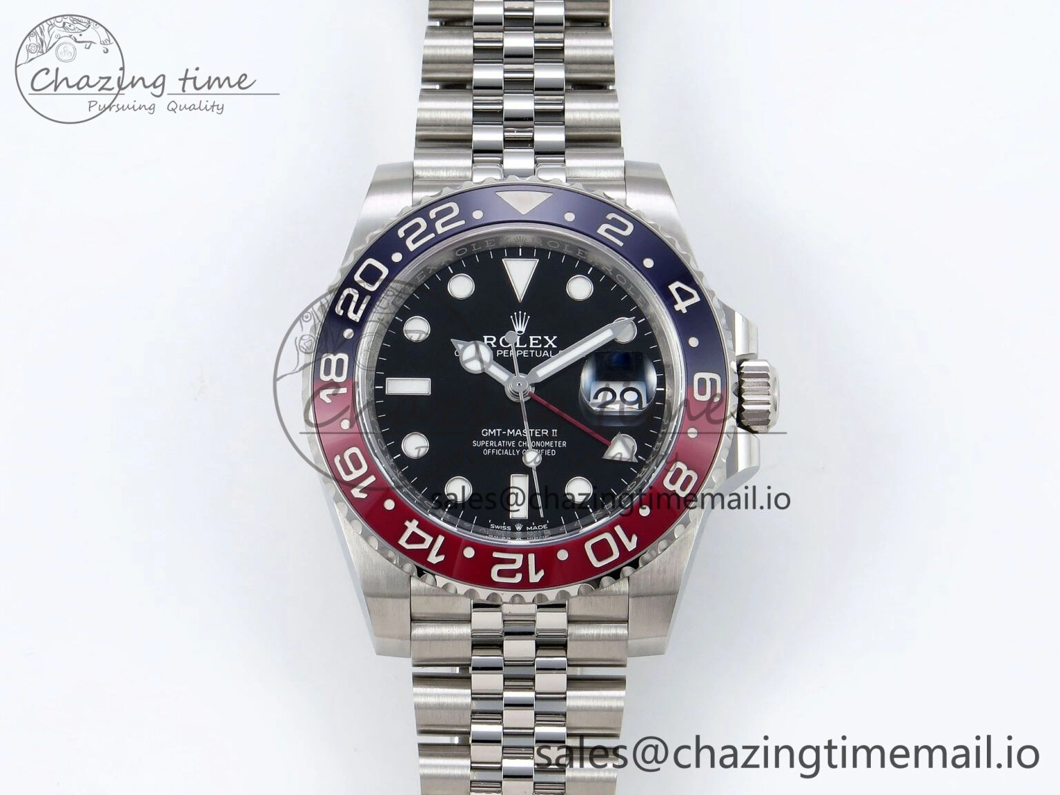 GMT-Master II 126710 BLRO Blue Red Ceramic Clean Factory Best Edition on Jubilee Bracelet DD3285 CHS V Durable 1540