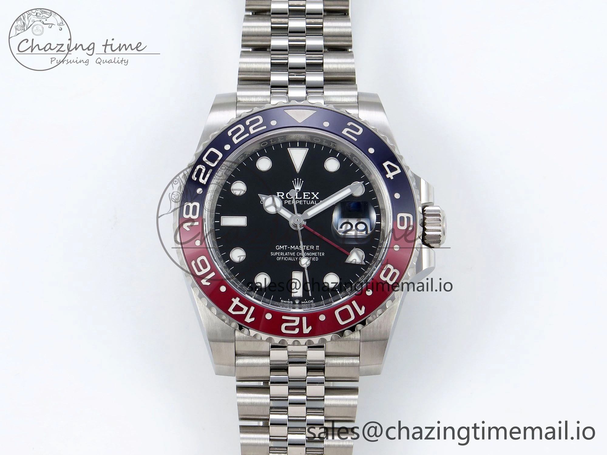 GMT-Master II 126710 BLRO Blue Red Ceramic Clean Factory Best Edition on Jubilee Bracelet DD3285 CHS V Durable 1540
