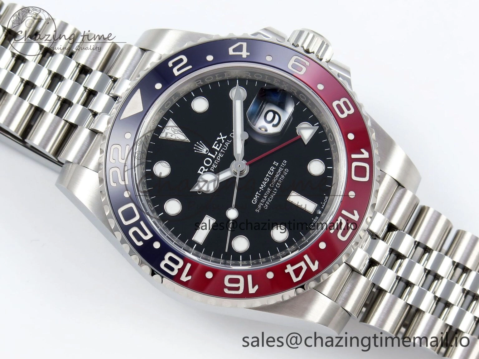 GMT-Master II 126710 BLRO Blue Red Ceramic Clean Factory Best Edition on Jubilee Bracelet DD3285 CHS V Durable 1540