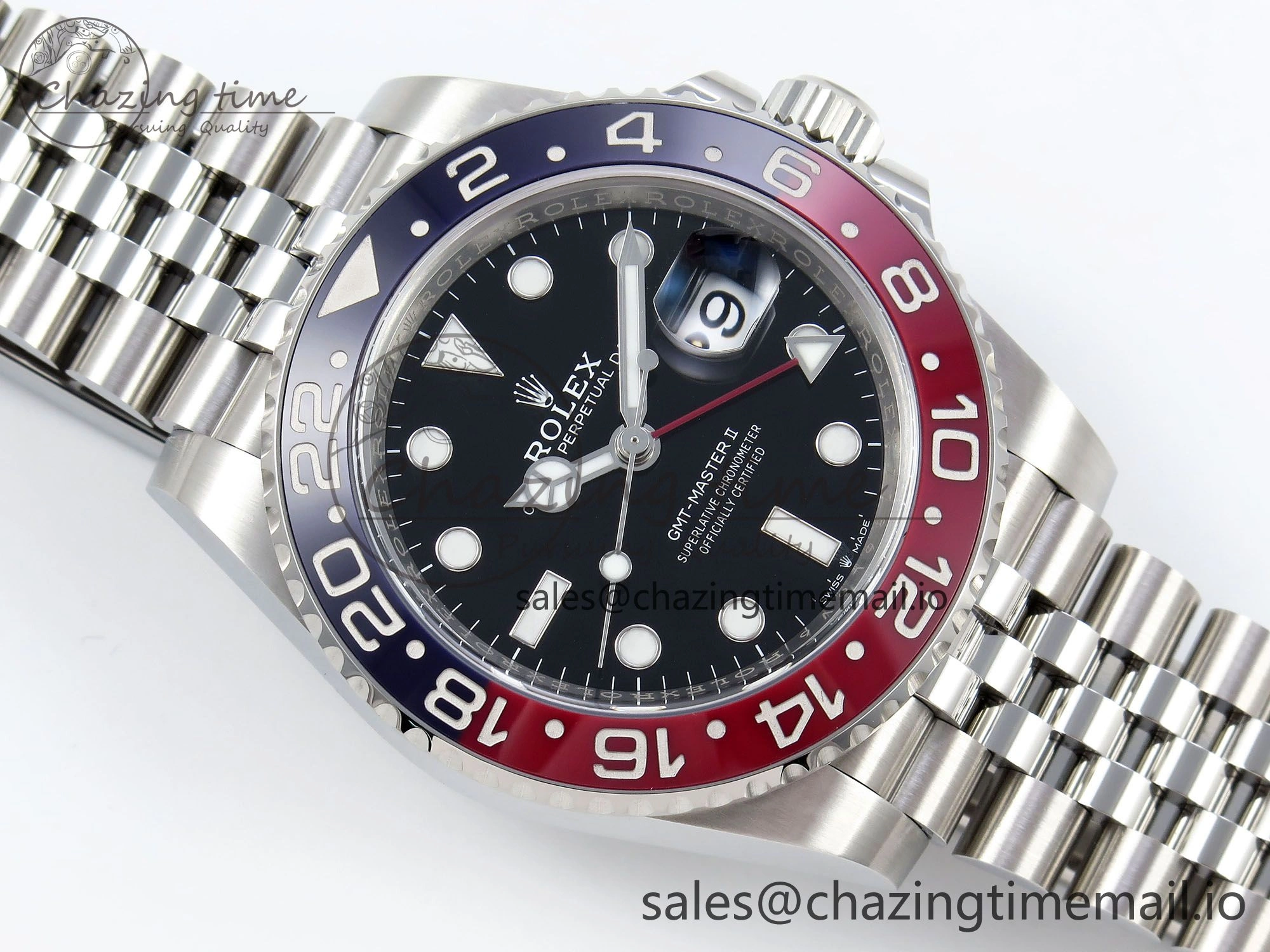 GMT-Master II 126710 BLRO Blue Red Ceramic Clean Factory Best Edition on Jubilee Bracelet DD3285 CHS V Durable 1540