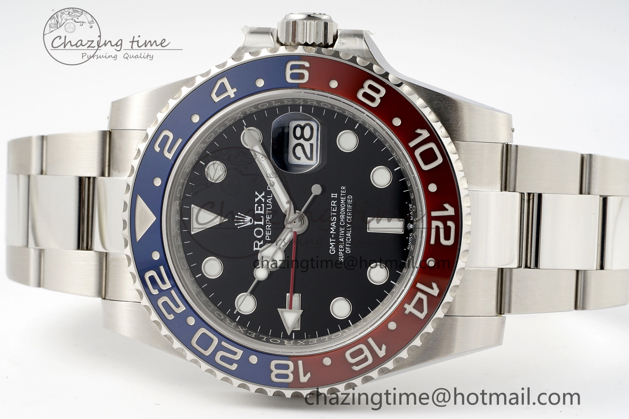 GMT-Master II 126710 BLRO Blue Red Ceramic Clean Factory Best Edition on Oyster Bracelet DD3285 CHS V Popular 789
