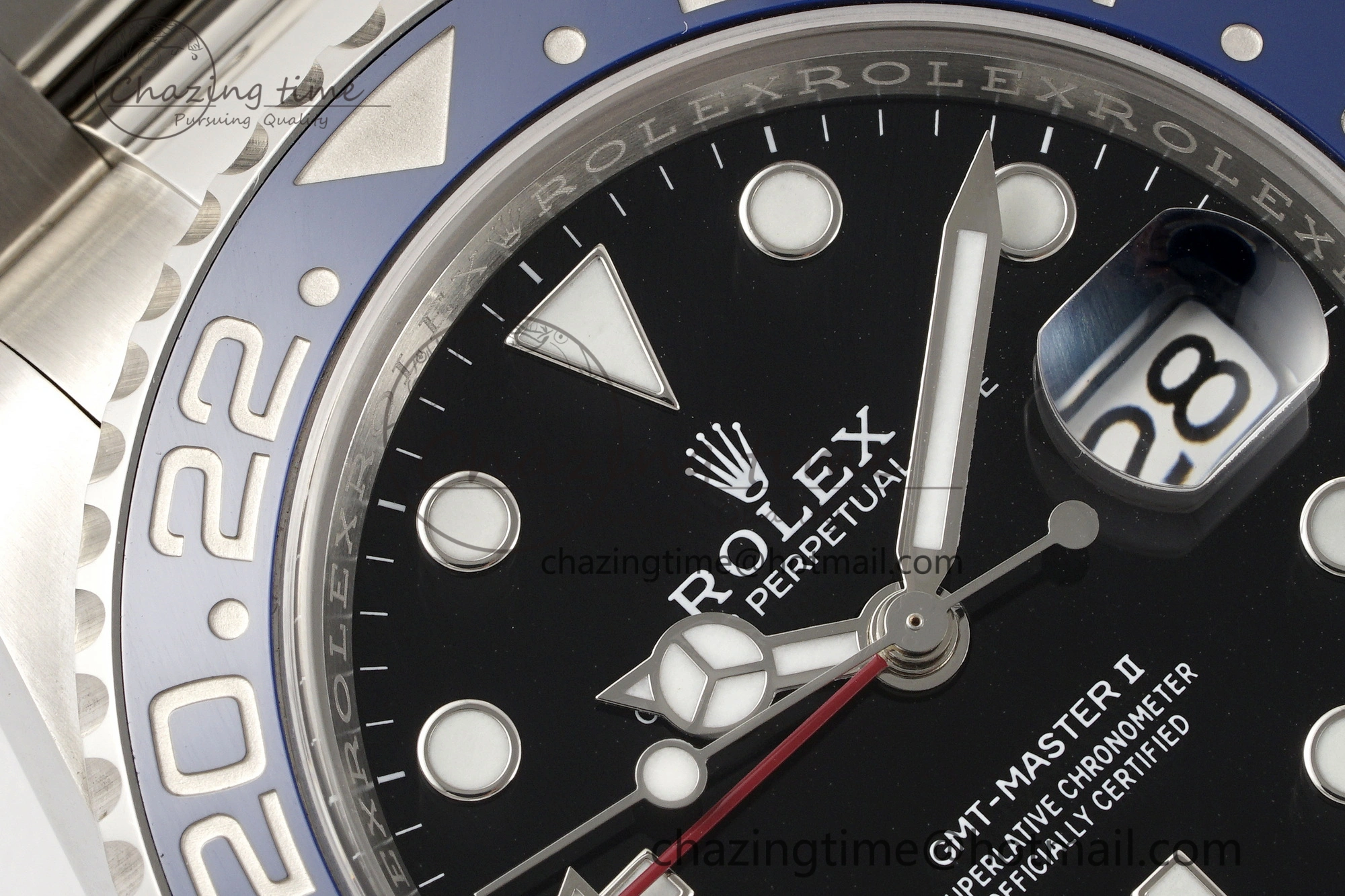 GMT-Master II 126710 BLRO Blue Red Ceramic Clean Factory Best Edition on Oyster Bracelet DD3285 CHS HighPerformance 1989