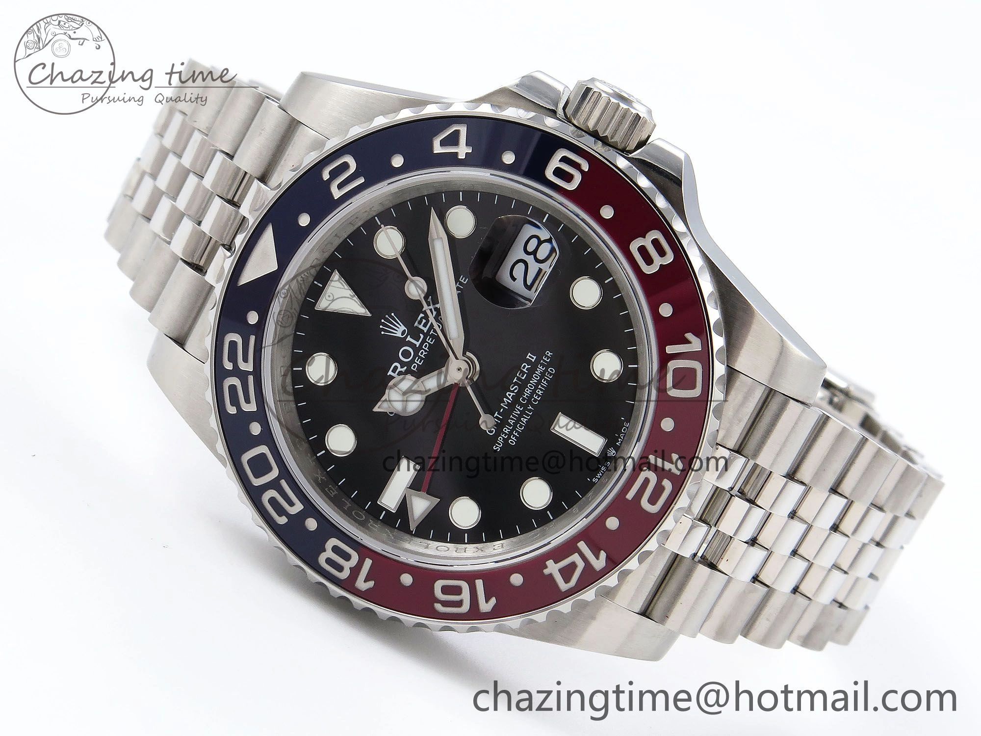 OdorResistant GMT-Master II 126710 BLRO Blue Red Ceramic QF 1:1 Best Edition on Jubilee Bracelet VR3285 CHS 1293