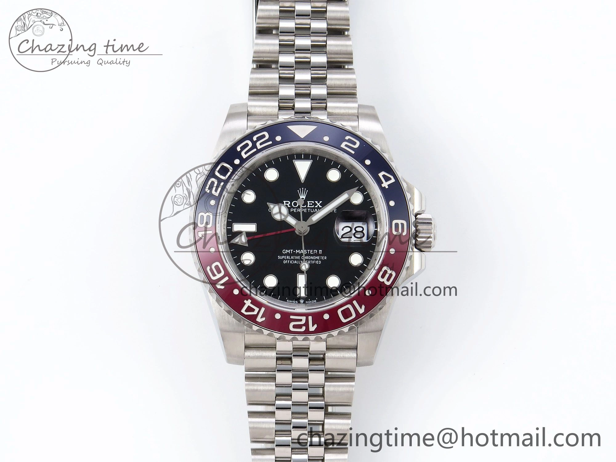 OdorResistant GMT-Master II 126710 BLRO Blue Red Ceramic QF 1:1 Best Edition on Jubilee Bracelet VR3285 CHS 1293