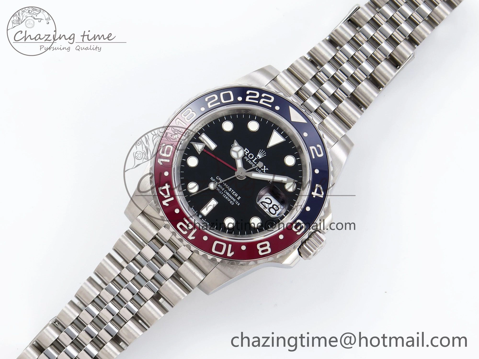 OdorResistant GMT-Master II 126710 BLRO Blue Red Ceramic QF 1:1 Best Edition on Jubilee Bracelet VR3285 CHS 1293