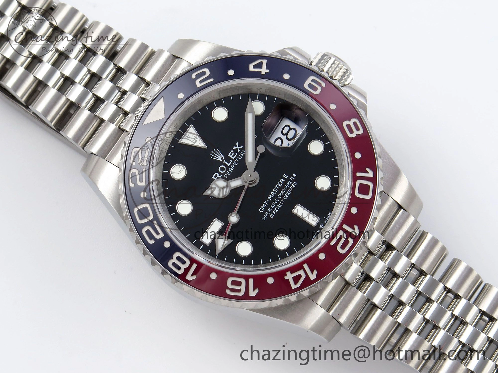 OdorResistant GMT-Master II 126710 BLRO Blue Red Ceramic QF 1:1 Best Edition on Jubilee Bracelet VR3285 CHS 1293