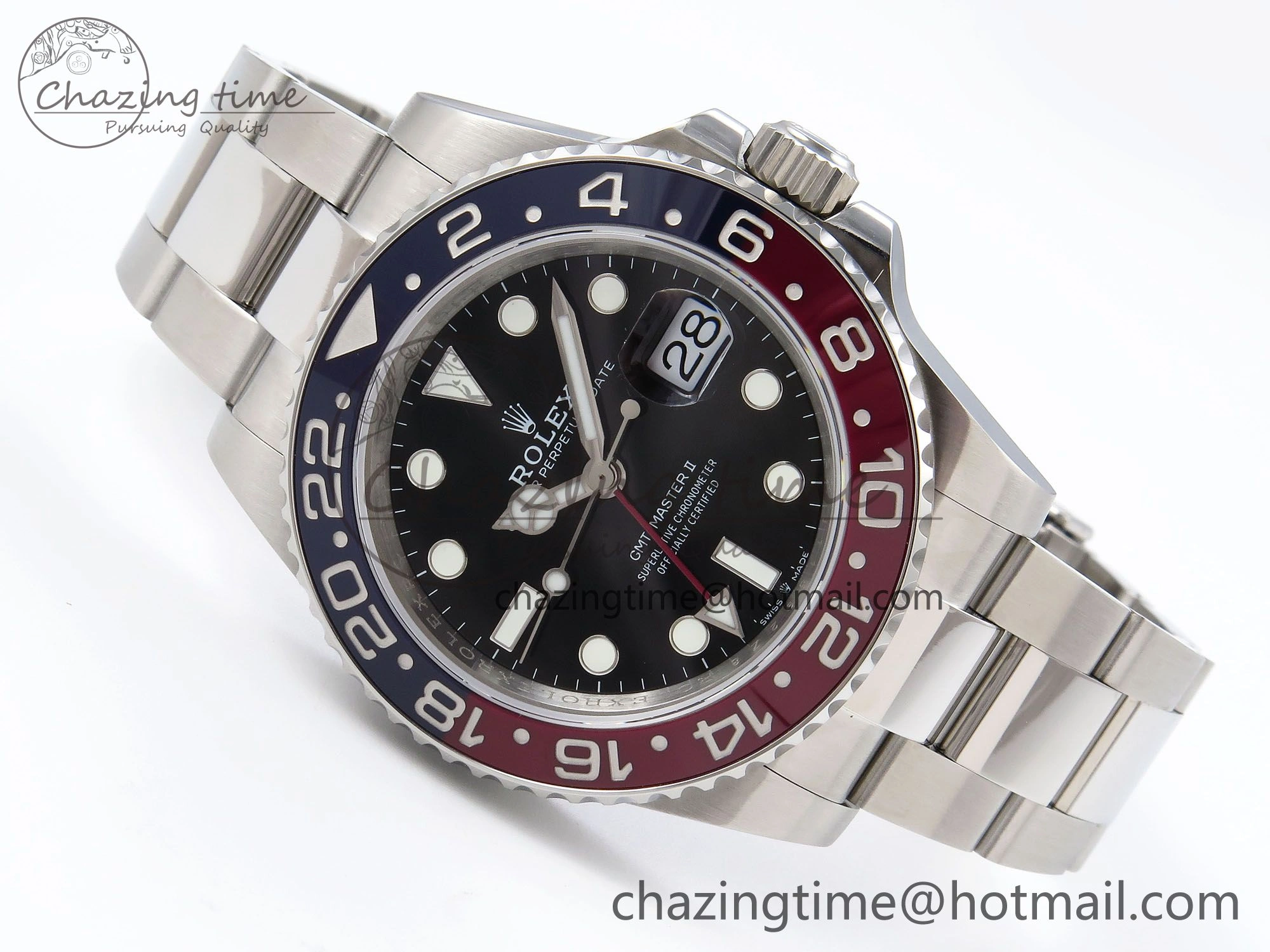 GMT-Master II 126710 BLRO Blue Red Ceramic QF 1:1 Best Edition on Oyster Bracelet VR3285 CHS OnTrend 1295