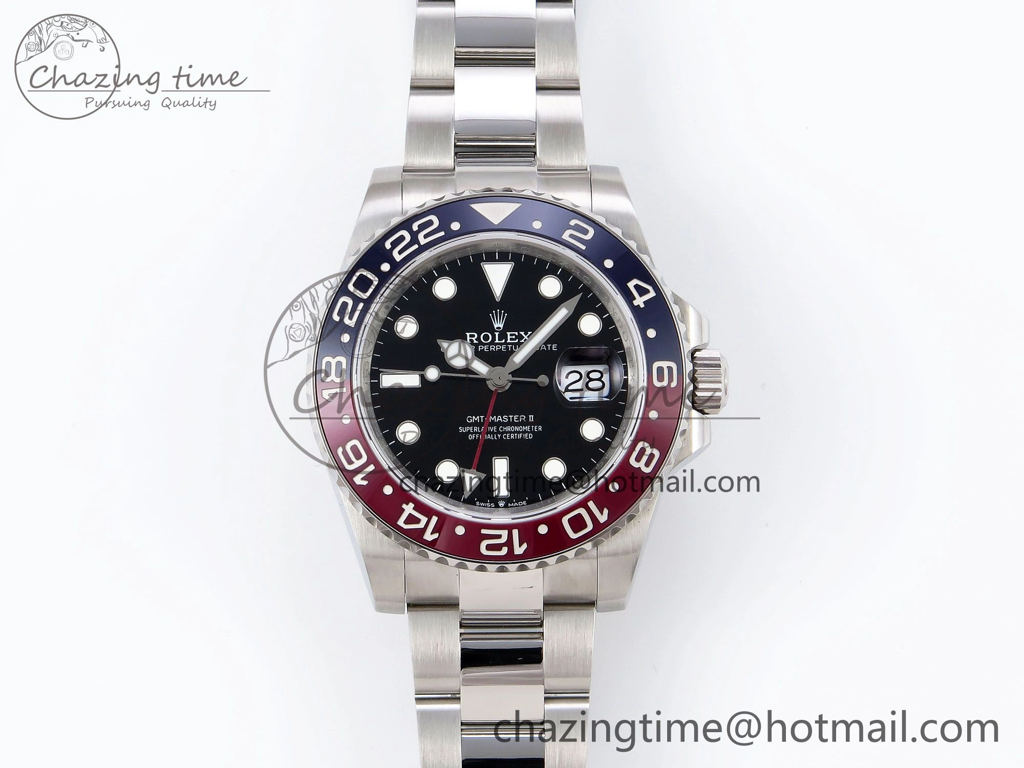 GMT-Master II 126710 BLRO Blue Red Ceramic QF 1:1 Best Edition on Oyster Bracelet VR3285 CHS OnTrend 1295