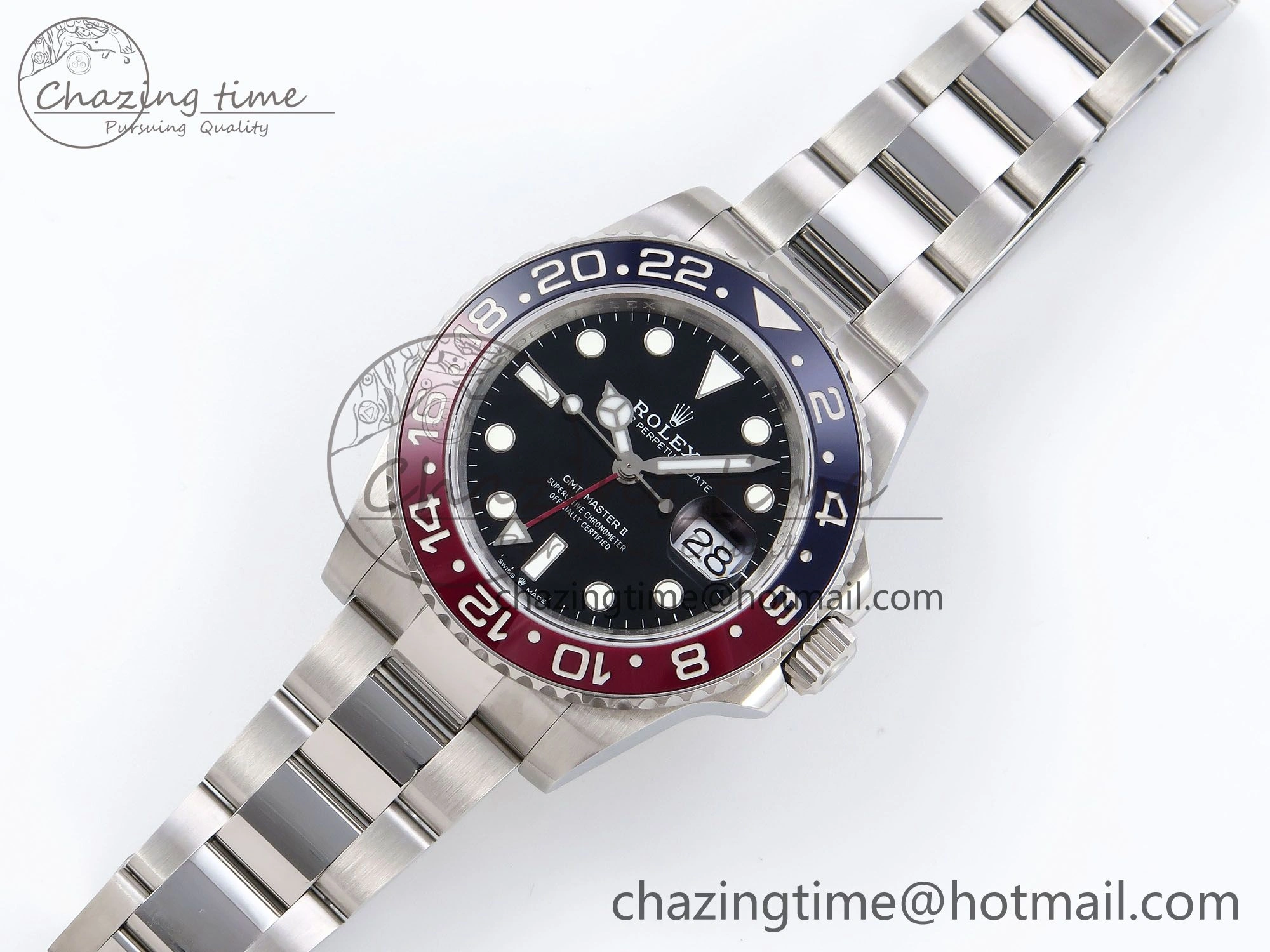 GMT-Master II 126710 BLRO Blue Red Ceramic QF 1:1 Best Edition on Oyster Bracelet VR3285 CHS OnTrend 1295