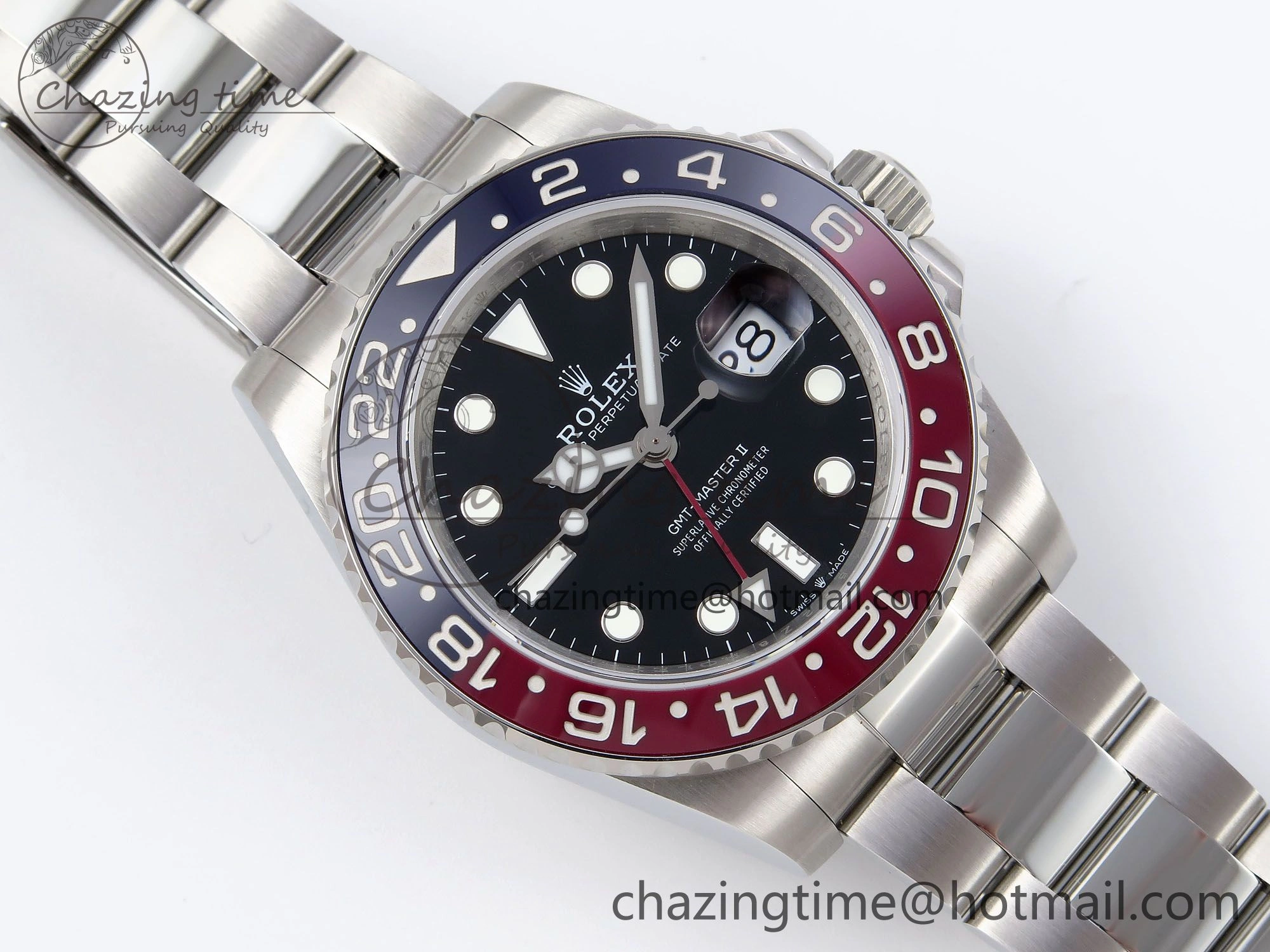GMT-Master II 126710 BLRO Blue Red Ceramic QF 1:1 Best Edition on Oyster Bracelet VR3285 CHS OnTrend 1295