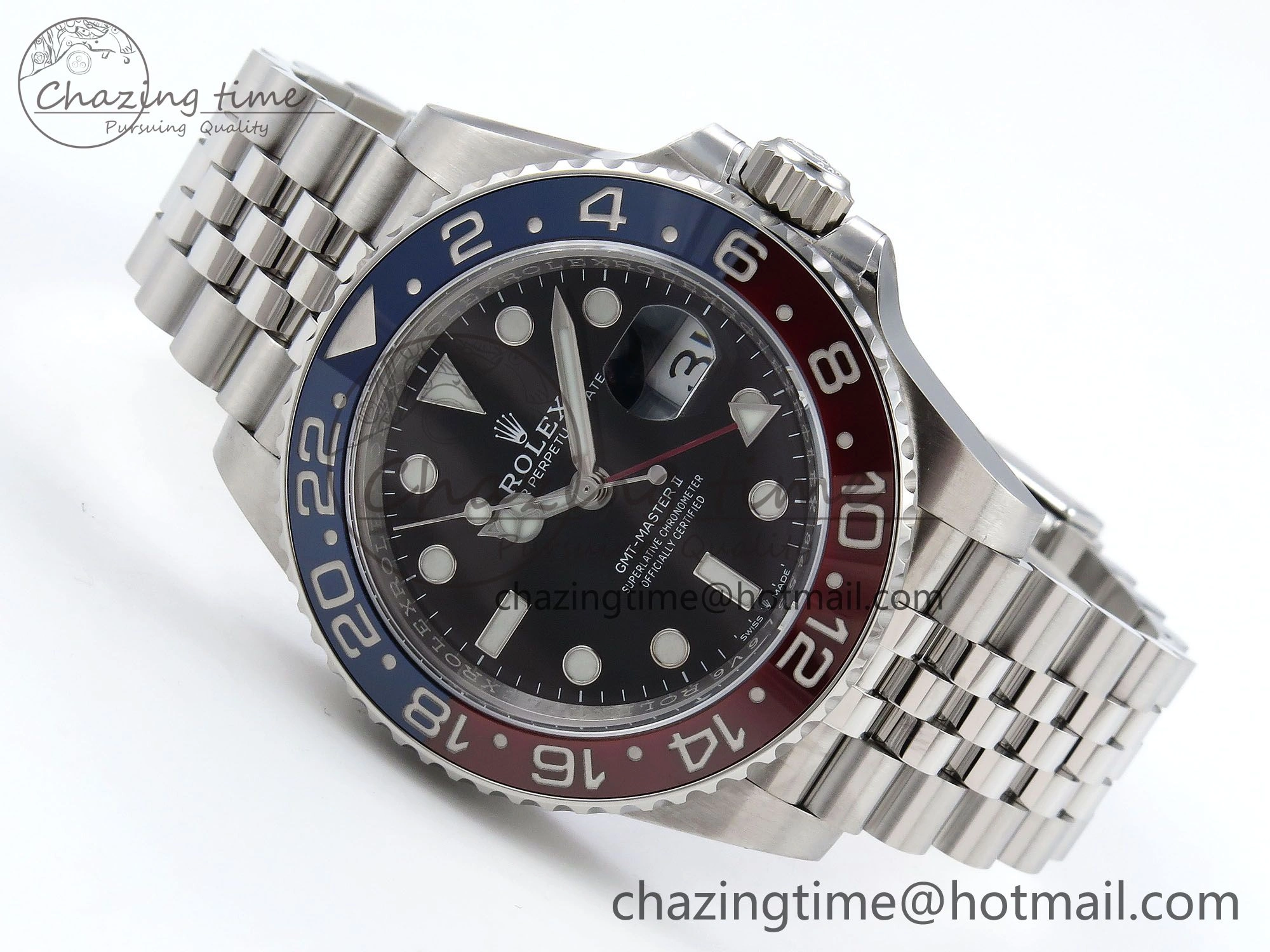AllSeason GMT Master II 126710 BLRO HGF 904L SS 1:1 Best Edition on Jubilee Bracelet VR3186 CHS 1457