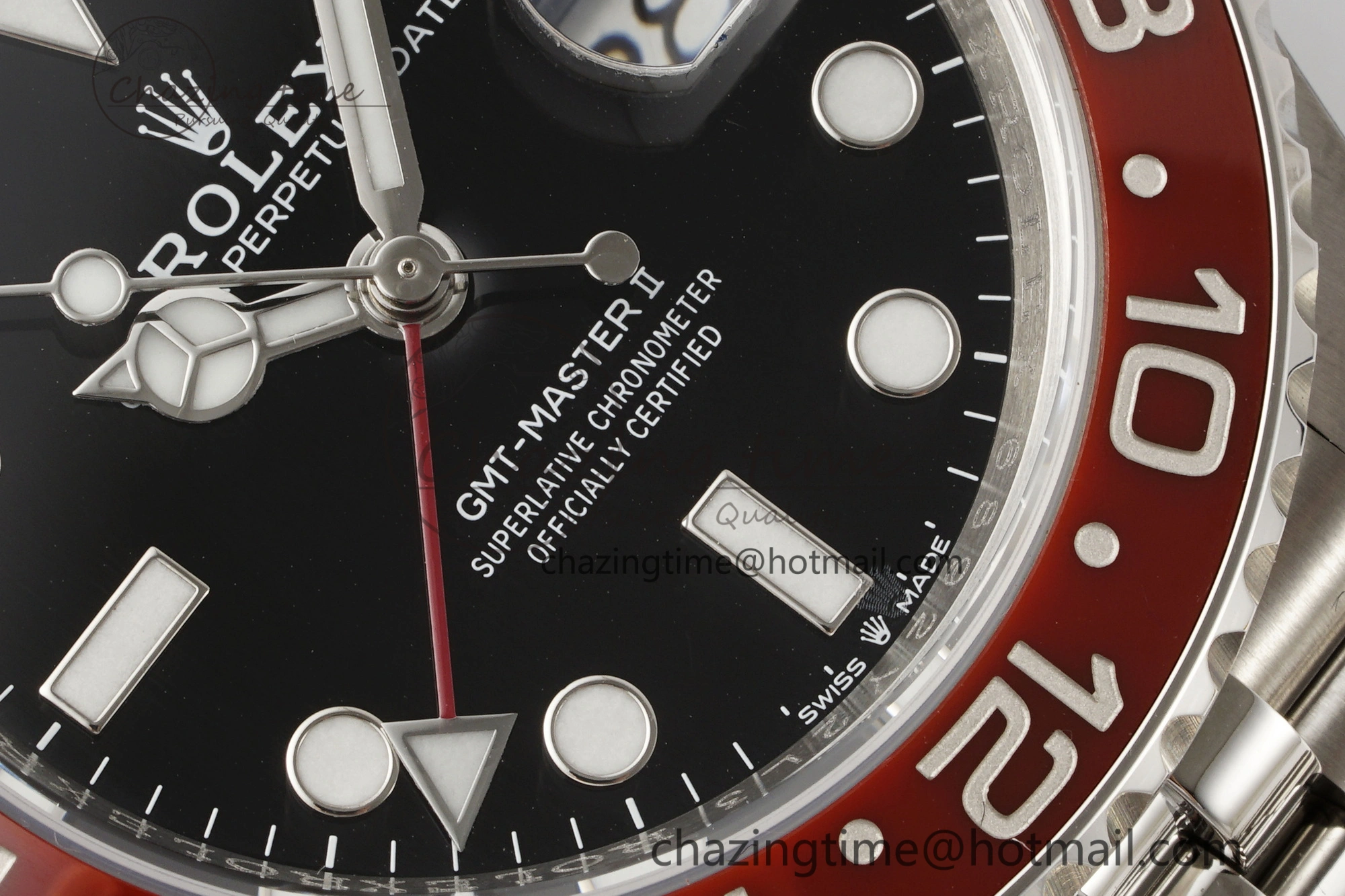 GMT Master II 126710 BLRO Pepsi 904L SS C+F 1:1 Best Edition Black Dial on Jubilee Bracelet SH3285 CHS SmoothTexture 1958