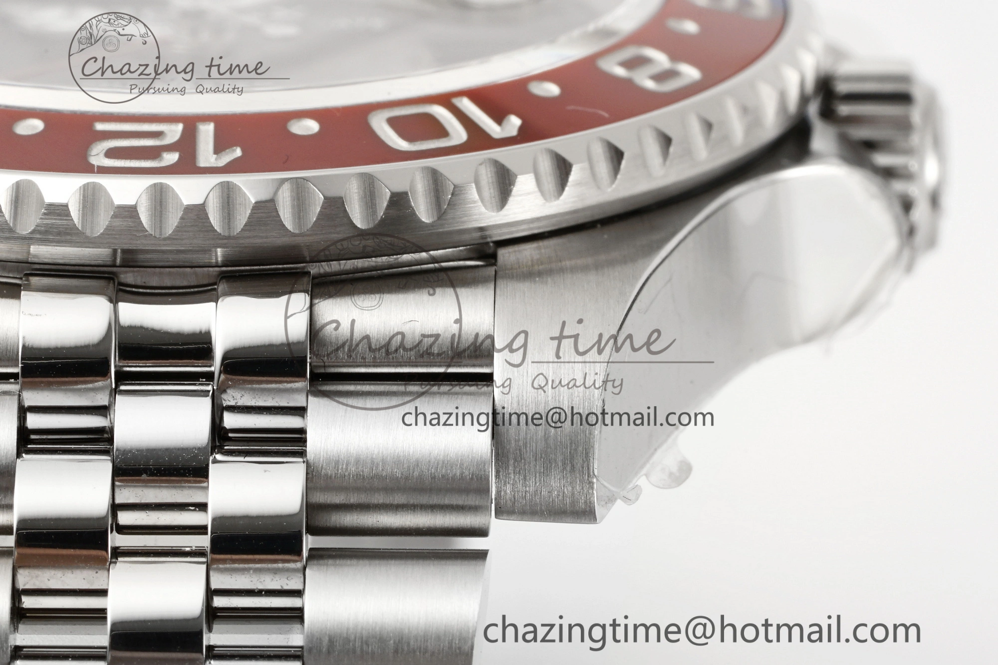 GMT Master II 126710 BLRO Pepsi 904L SS C+F 1:1 Best Edition Black Dial on Jubilee Bracelet SH3285 CHS SmoothTexture 1958
