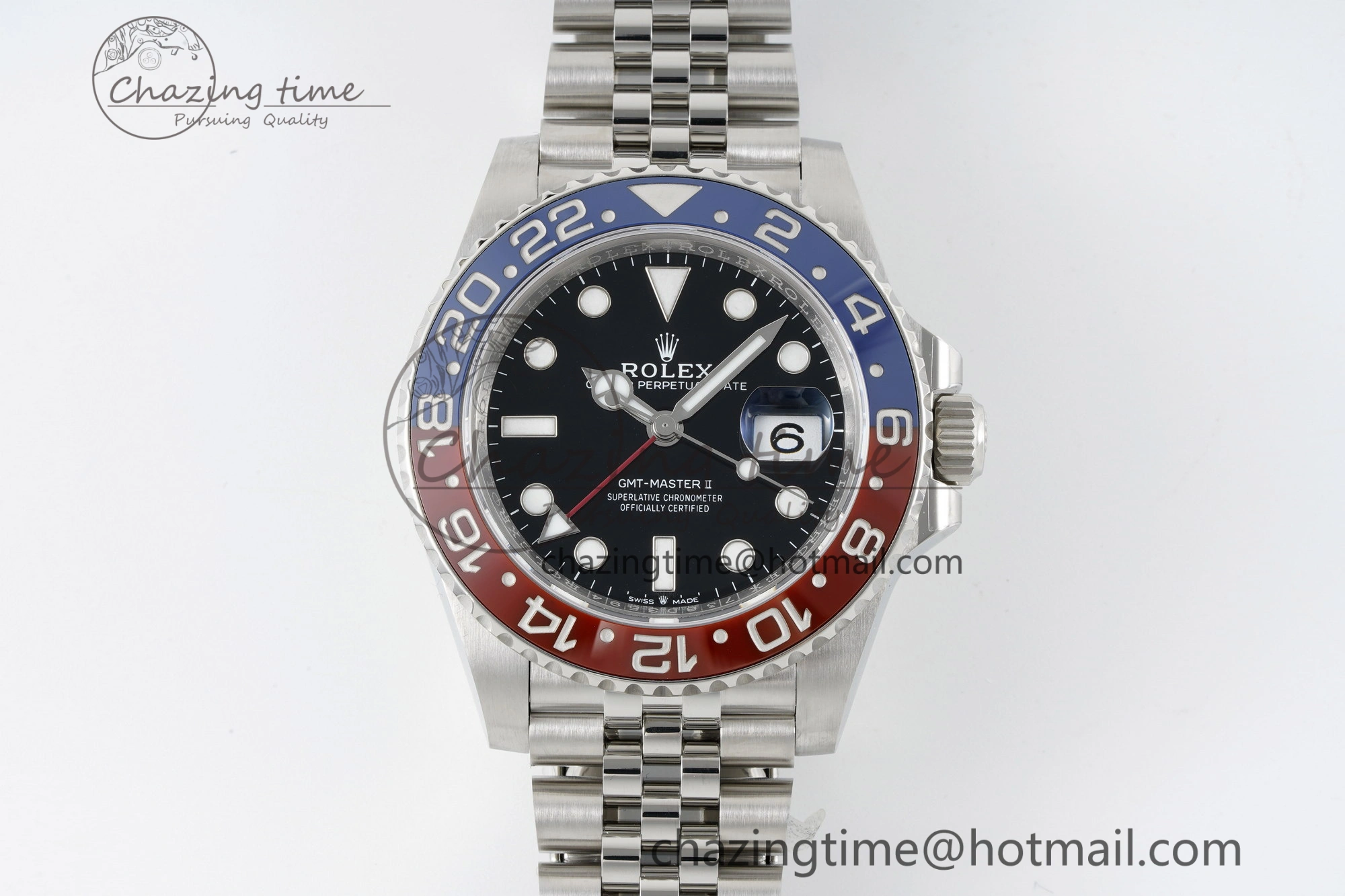 GMT Master II 126710 BLRO Pepsi 904L SS C+F 1:1 Best Edition Black Dial on Jubilee Bracelet VR3285 CHS Breathable 2251
