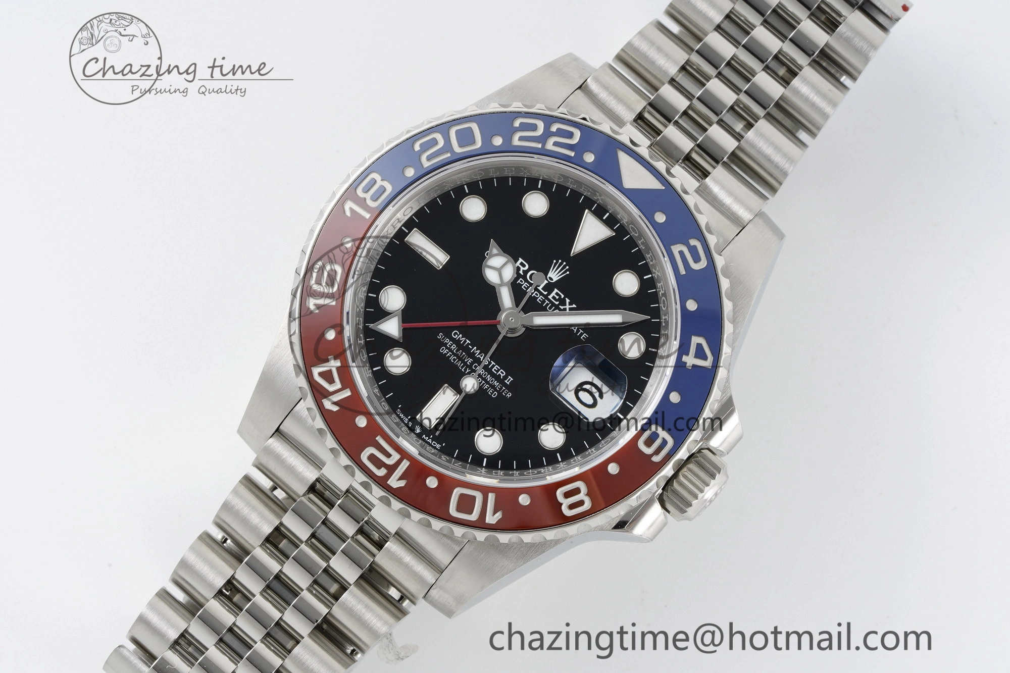 GMT Master II 126710 BLRO Pepsi 904L SS C+F 1:1 Best Edition Black Dial on Jubilee Bracelet VR3285 CHS Breathable 2251