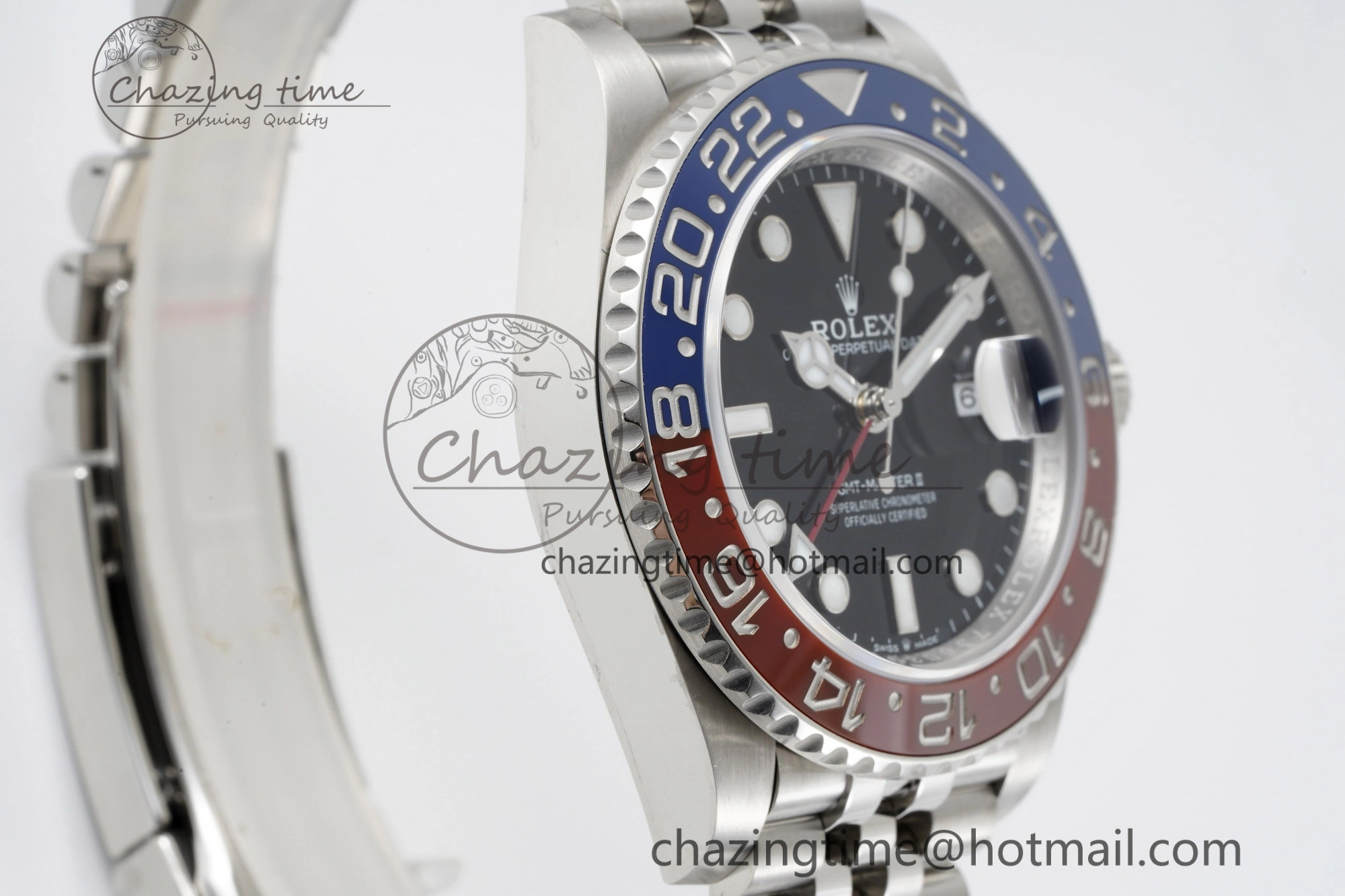 GMT Master II 126710 BLRO Pepsi 904L SS C+F 1:1 Best Edition Black Dial on Jubilee Bracelet VR3285 CHS Breathable 2251
